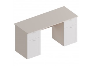 МС "Лорэн" Стол письменный 2-х тумбовый 1500х600х760 Тефия