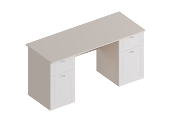 МС "Лорэн" Стол письменный 2-х тумбовый 1500х600х760 Тефия, Велес