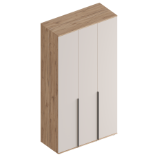 МС "Сицилия" Шкаф 3-ств 1200х520х2300 Дуб альпийский/Тефия