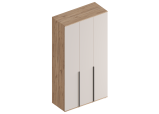 МС "Сицилия" Шкаф 3-ств 1200х520х2300 Дуб альпийский/Тефия