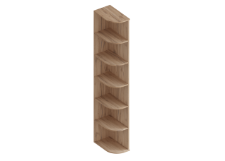 МС "Сицилия" Стеллаж угловой 300х520х2300 Дуб альпийский