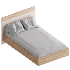 МС "Сицилия" Кровать 1,2 (футорка 10) 1362х2049х1020 Дуб альпийский/Тефия