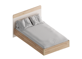 МС "Сицилия" Кровать 1,2 (футорка 10) 1362х2049х1020 Дуб альпийский/Тефия