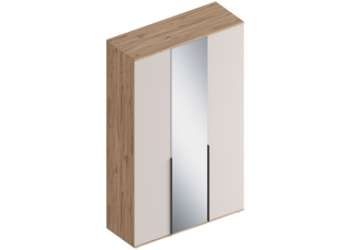 МС "Сицилия" Шкаф 3-ств с зеркалом 1400х520х2300 Дуб альпийский/Тефия