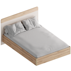 МС "Сицилия" Кровать 1,4 (футорка 10) 1562х2049х1020 Дуб альпийский/Тефия