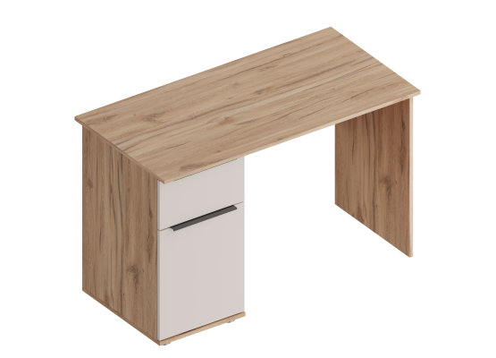 МС "Сицилия" Стол письменный ЛЕВЫЙ/ПРАВЫЙ 1200х600х760 Дуб альпийский/Тефия, Велес