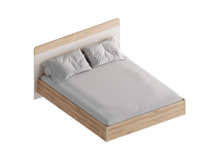 МС "Сицилия" Кровать 1,6 (футорка 10) 1762х2049х1020 Дуб альпийский/Тефия