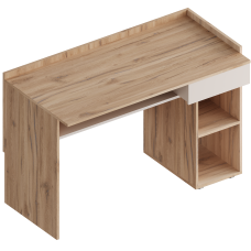МС "Сицилия" Стол письменный с ящиком 1200х600х800 Дуб альпийский/Тефия