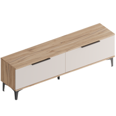 МС "Сицилия" Тумба ТВ (футорка 10) 1600х350х350 (500) Дуб альпийский/Тефия