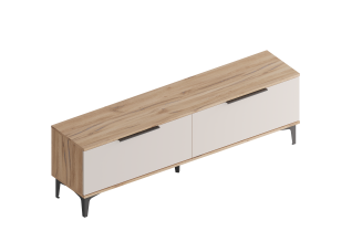 МС "Сицилия" Тумба ТВ (футорка 10) 1600х350х350 (500) Дуб альпийский/Тефия