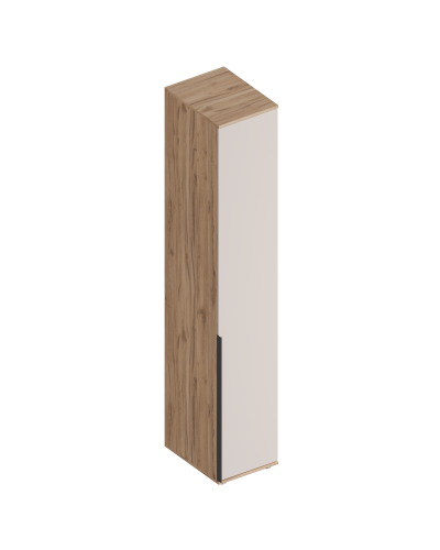 МС "Сицилия" Пенал 1-ств с полками (штанга в комплекте) 400х520х2300 Дуб альпийский/Тефия, Велес