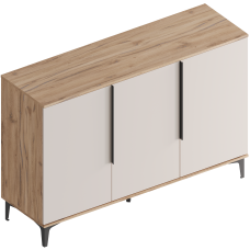 МС "Сицилия" Комод 3-ств (футорка 10) 1500х460х1000 Дуб альпийский/Тефия