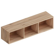 МС "Сицилия" Полка настенная открытая 1200х300х300 Дуб альпийский