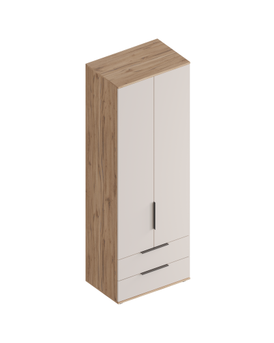 МС "Сицилия" Шкаф 2-ств с 2 ящиками 800х520х2300 Дуб альпийский/Тефия, Велес