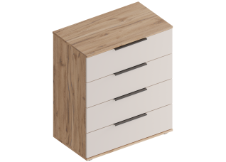 МС "Сицилия" Комод с 4 ящиками 800х460х940 Дуб альпийский/Тефия