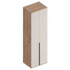 МС "Сицилия" Шкаф 2-ств с полками (штанга в комплекте) 700х520х2300 Дуб альпийский/Тефия