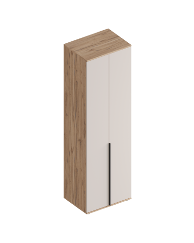 МС "Сицилия" Шкаф 2-ств с полками (штанга в комплекте) 700х520х2300 Дуб альпийский/Тефия, Велес