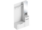 МС "Вита" Прихожая ЛЕВАЯ/ПРАВАЯ 1200х450х2200 Белый лофт, Велес