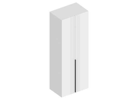 МС "Вита" Шкаф 2-ств с полками (штанга в комплекте) 700х520х2200 Белый лофт, Велес