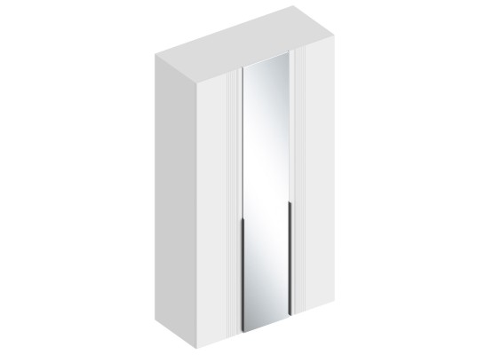 МС "Вита" Шкаф 3-ств 1200х520х2200 Белый лофт, Велес