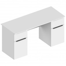 МС "Вита" Стол письменный 2-х тумбовый 1500х600х760 Белый лофт