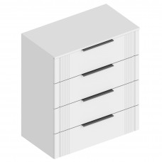 МС "Вита" Комод с 4 ящиками 800х460х930 Белый лофт (ПАЗ)