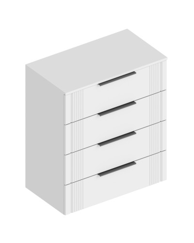 МС "Вита" Комод с 4 ящиками 800х460х930 Белый лофт (ПАЗ), Велес