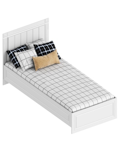 МС "Вита" Кровать 0,9 (футорка 10) 946х2032х1000 Белый лофт, Велес