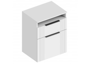 МС "Вита" Тумба 1-ств с ящиком и нишей 600х460х800 Белый лофт (ПАЗ)