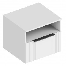 МС "Вита" Тумба прикроватная с ящиком и нишей 500х460х450 Белый лофт (ПАЗ)