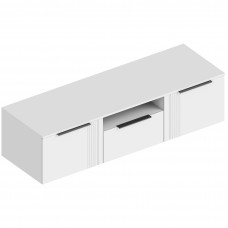 МС "Вита" Тумба ТВ 1600х530х420 Белый лофт (ПАЗ)