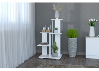 Цветочница №1 Белый текстурный/Белый текстурный