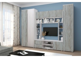 Гостиная "Аванта" Анкор светлый/Артвуд темный 2980х470х2220