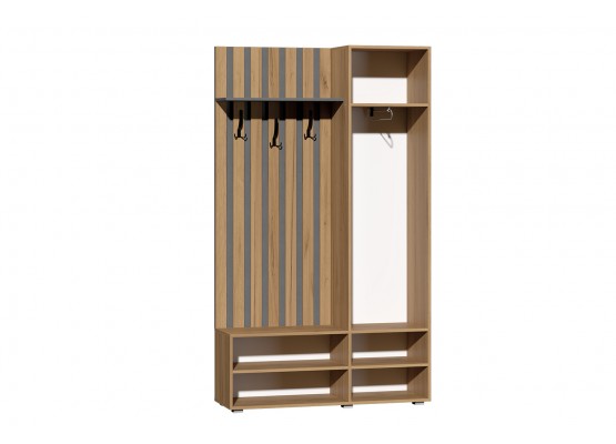 Прихожая "Юджи" Крафт золотой/Графит, Зарон