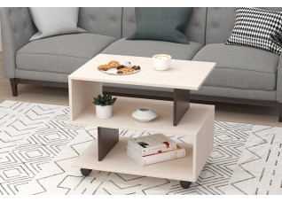 Стол журнальный "Гефест №2" Дуб венге/Дуб белфорд