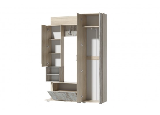 Прихожая "Грейс" Дуб сонома/Артвуд темный, Зарон