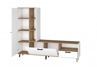 Гостиная "Трикс" Дуб крафт золотой/Белый текстурный 2100х353х1700