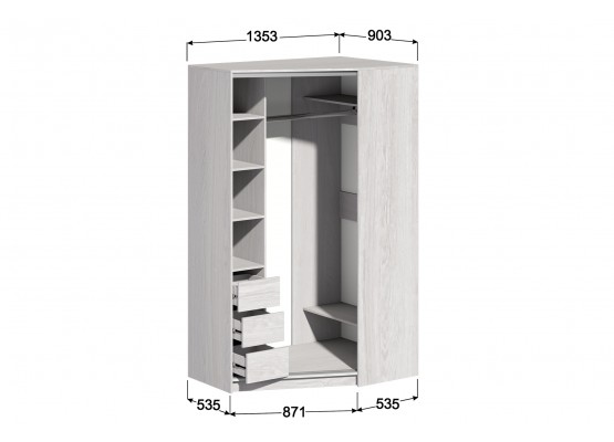 Шкаф-купе "Угловой №1", Зарон