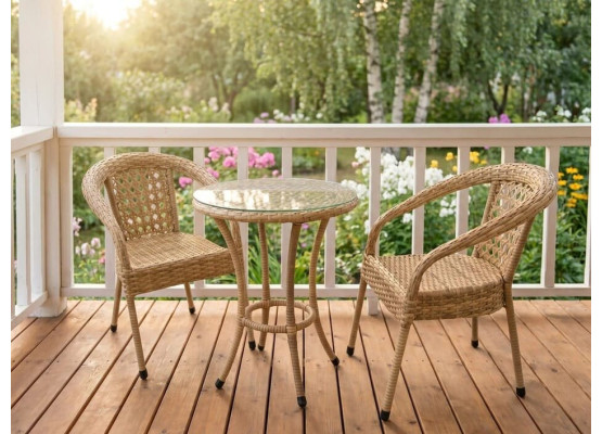Кофейный набор плетеной мебели Deco / Деко, 