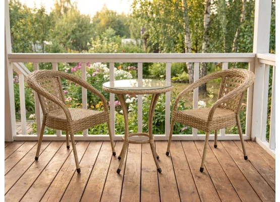 Кофейный набор плетеной мебели Deco / Деко, 
