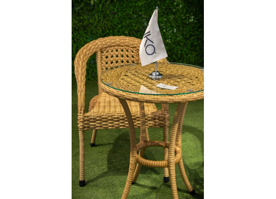 Кофейный плетеный столик из ротанга DECO / ДЕКО, 