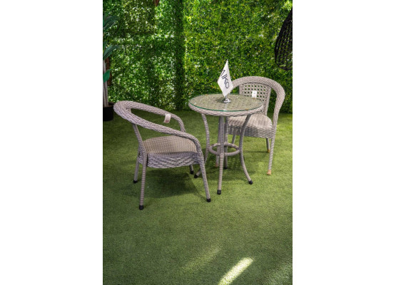 Кофейный плетеный столик из ротанга DECO / ДЕКО, 