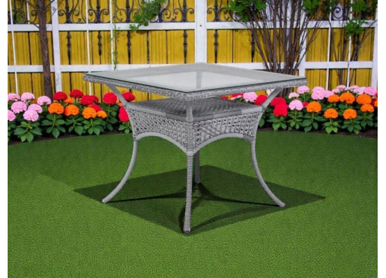 Обеденный стол из экоротанга DECO / ДЕКО 90х90, 