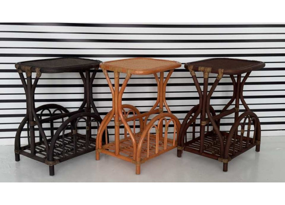 Столик-газетница из ротанга, 