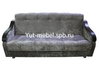 Диван книжка «Лидер» 1200×1900 серый блисс