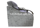 Диван книжка «Лидер» 1200×1900 серый блисс, Уют мебель