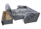 Диван-кровать «Аккордеон-1» 1200×1900 темно серый блисс, Уют мебель