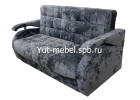 Диван-кровать «Аккордеон-1» 1200×1900 темно серый блисс, Уют мебель