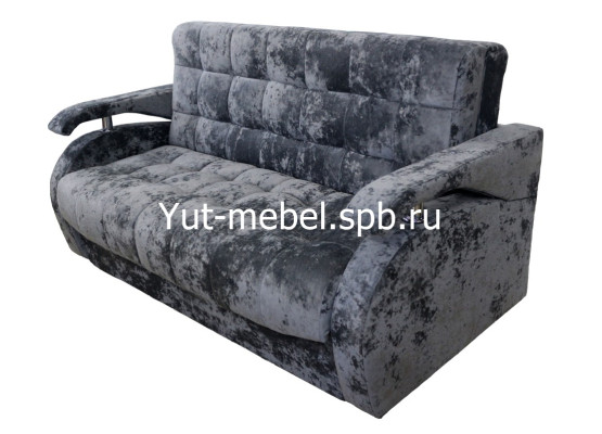 Диван-кровать «Аккордеон-1» 1200×1900 темно серый блисс, Уют мебель