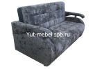 Диван-кровать «Аккордеон-1» 1200×1900 темно серый блисс, Уют мебель